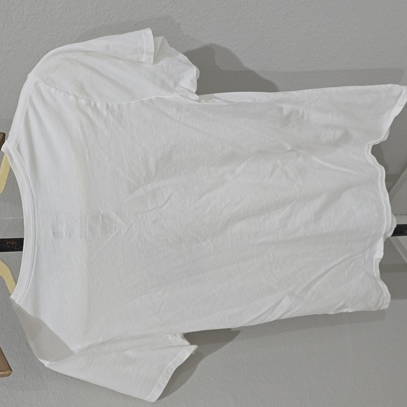 The North Face Women's White Short Sleeve Tee Black Logo T-Shirt Medium - Picture 7 of 11